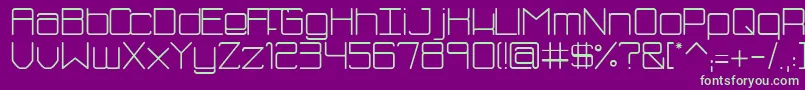 SmBluism Font – Green Fonts on Purple Background