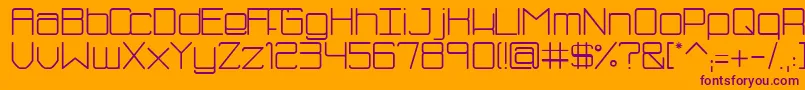 SmBluism Font – Purple Fonts on Orange Background