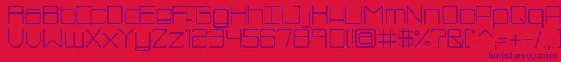 SmBluism Font – Purple Fonts on Red Background