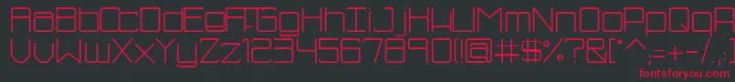 SmBluism Font – Red Fonts on Black Background