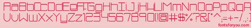 SmBluism Font – Red Fonts on Pink Background