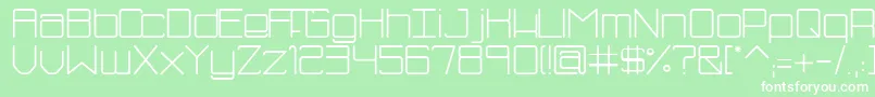 SmBluism Font – White Fonts on Green Background