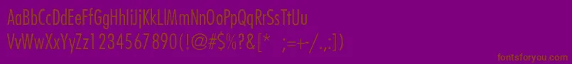 Шрифт BelmarCondensedlightThin – коричневые шрифты на фиолетовом фоне