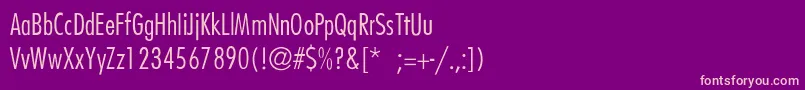 BelmarCondensedlightThin-Schriftart – Rosa Schriften auf violettem Hintergrund