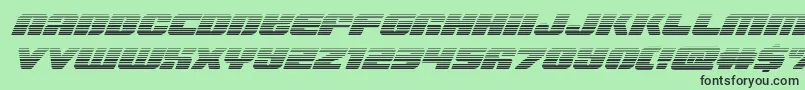Capricusgrad Font – Black Fonts on Green Background