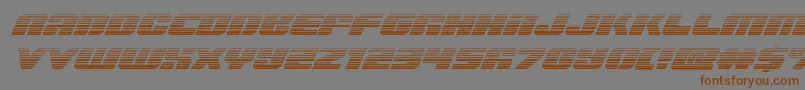 Capricusgrad Font – Brown Fonts on Gray Background