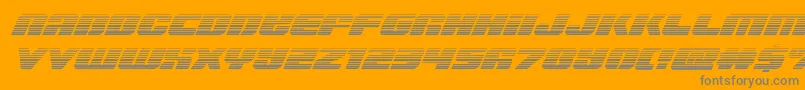 Capricusgrad Font – Gray Fonts on Orange Background