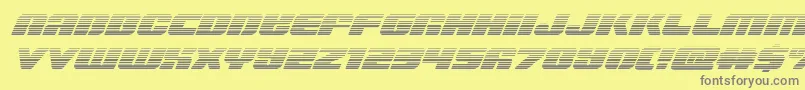 Capricusgrad Font – Gray Fonts on Yellow Background