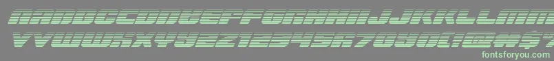 Capricusgrad Font – Green Fonts on Gray Background