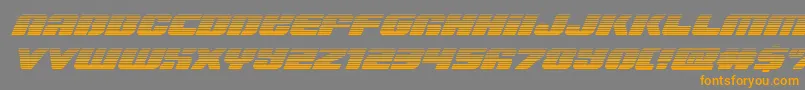 Capricusgrad Font – Orange Fonts on Gray Background