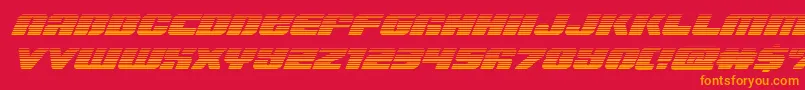 Capricusgrad Font – Orange Fonts on Red Background