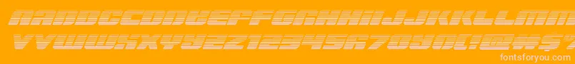 Capricusgrad Font – Pink Fonts on Orange Background
