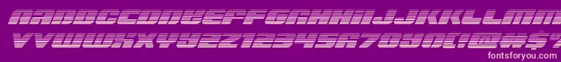 Capricusgrad Font – Pink Fonts on Purple Background