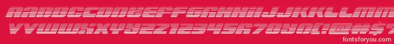 Capricusgrad Font – Pink Fonts on Red Background