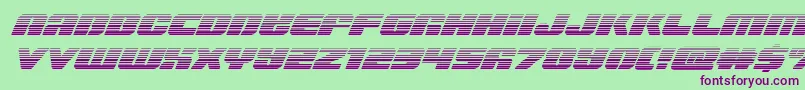 Capricusgrad Font – Purple Fonts on Green Background
