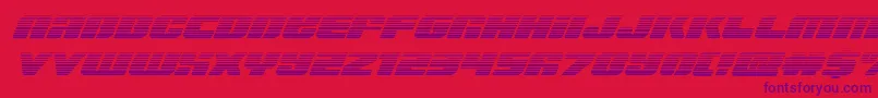 Capricusgrad Font – Purple Fonts on Red Background