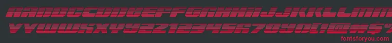 Capricusgrad Font – Red Fonts on Black Background