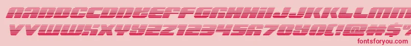 Capricusgrad Font – Red Fonts on Pink Background
