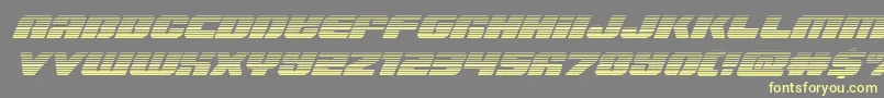 Capricusgrad Font – Yellow Fonts on Gray Background