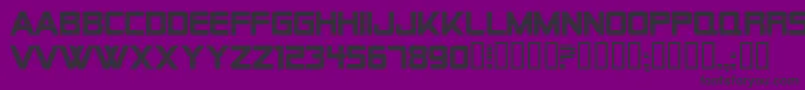 AlienEncountersBold Font – Black Fonts on Purple Background