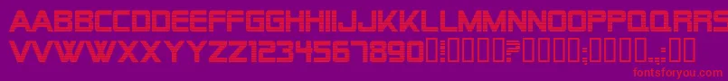 AlienEncountersBold Font – Red Fonts on Purple Background