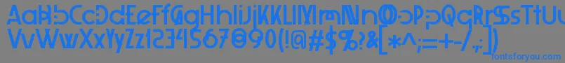 Xelita-Schriftart – Blaue Schriften auf grauem Hintergrund