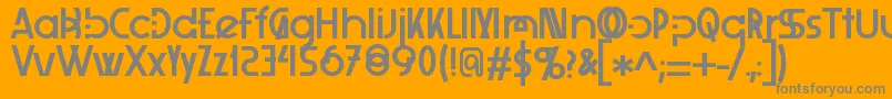 fuente Xelita – Fuentes Grises Sobre Fondo Naranja