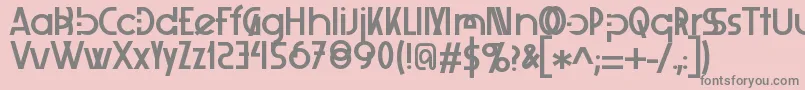Xelita Font – Gray Fonts on Pink Background