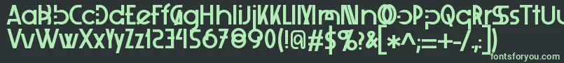 Xelita Font – Green Fonts on Black Background