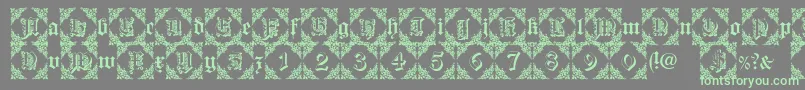Więcej informacji o czcionce DearestFriendLite Czcionka DearestFriendLite – zielone czcionki na szarym tle