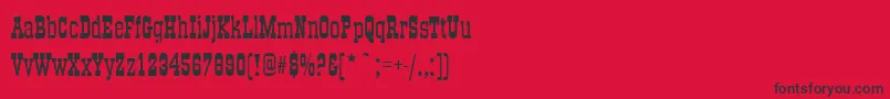 OldTownRegular-Schriftart – Schwarze Schriften auf rotem Hintergrund