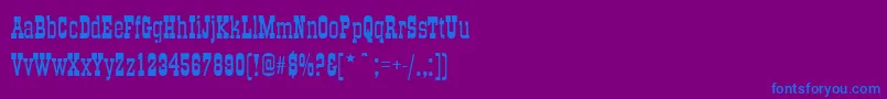 OldTownRegular Font – Blue Fonts on Purple Background