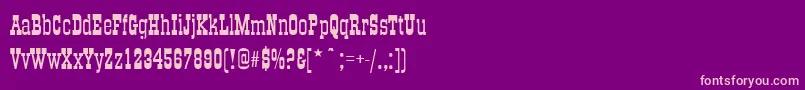 OldTownRegular Font – Pink Fonts on Purple Background