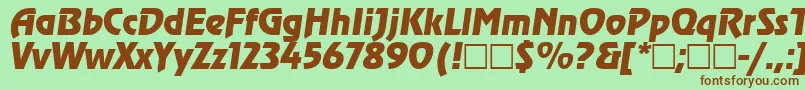 More about RevueItalic Font RevueItalic Font – Brown Fonts on Green Background
