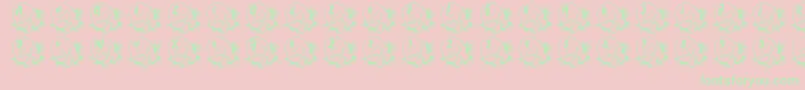 BabyEgg Font – Green Fonts on Pink Background