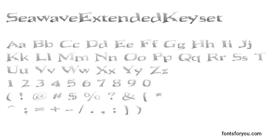 Schriftart SeawaveExtendedKeyset – Alphabet, Zahlen, spezielle Symbole