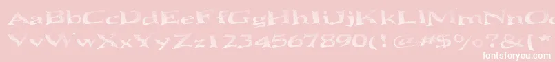 SeawaveExtendedKeyset Font – White Fonts on Pink Background