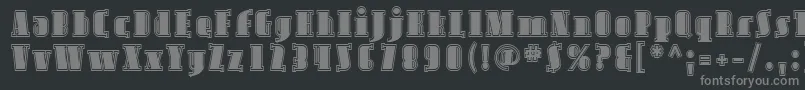 Sfavondaleinline Font – Gray Fonts on Black Background