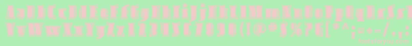 Sfavondaleinline Font – Pink Fonts on Green Background