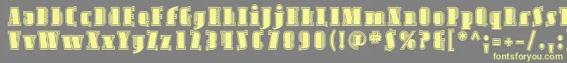 Sfavondaleinline Font – Yellow Fonts on Gray Background