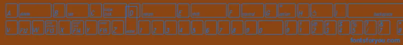 fuente KeyfontusaBold – Fuentes Azules Sobre Fondo Marrón