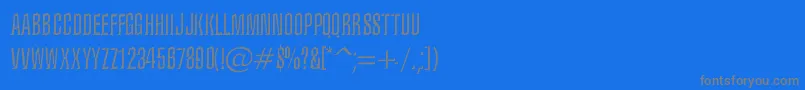 Więcej informacji o czcionce IronLung Czcionka IronLung – szare czcionki na niebieskim tle