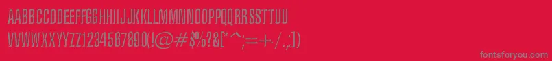 Подробнее о шрифте IronLung Шрифт IronLung – серые шрифты на красном фоне