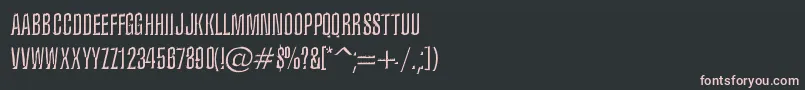 Подробнее о шрифте IronLung Шрифт IronLung – розовые шрифты на чёрном фоне