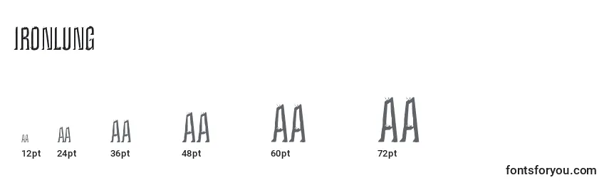 IronLung Font Sizes