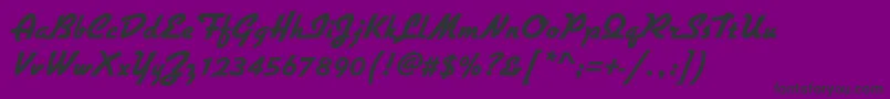 GiulioXboldRegular Font – Black Fonts on Purple Background