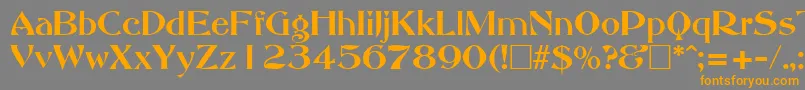 AbottoldstyleRegular Font – Orange Fonts on Gray Background