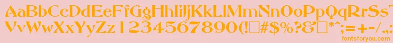 AbottoldstyleRegular Font – Orange Fonts on Pink Background