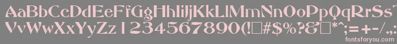 AbottoldstyleRegular Font – Pink Fonts on Gray Background
