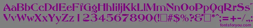 AbottoldstyleRegular Font – Purple Fonts on Gray Background